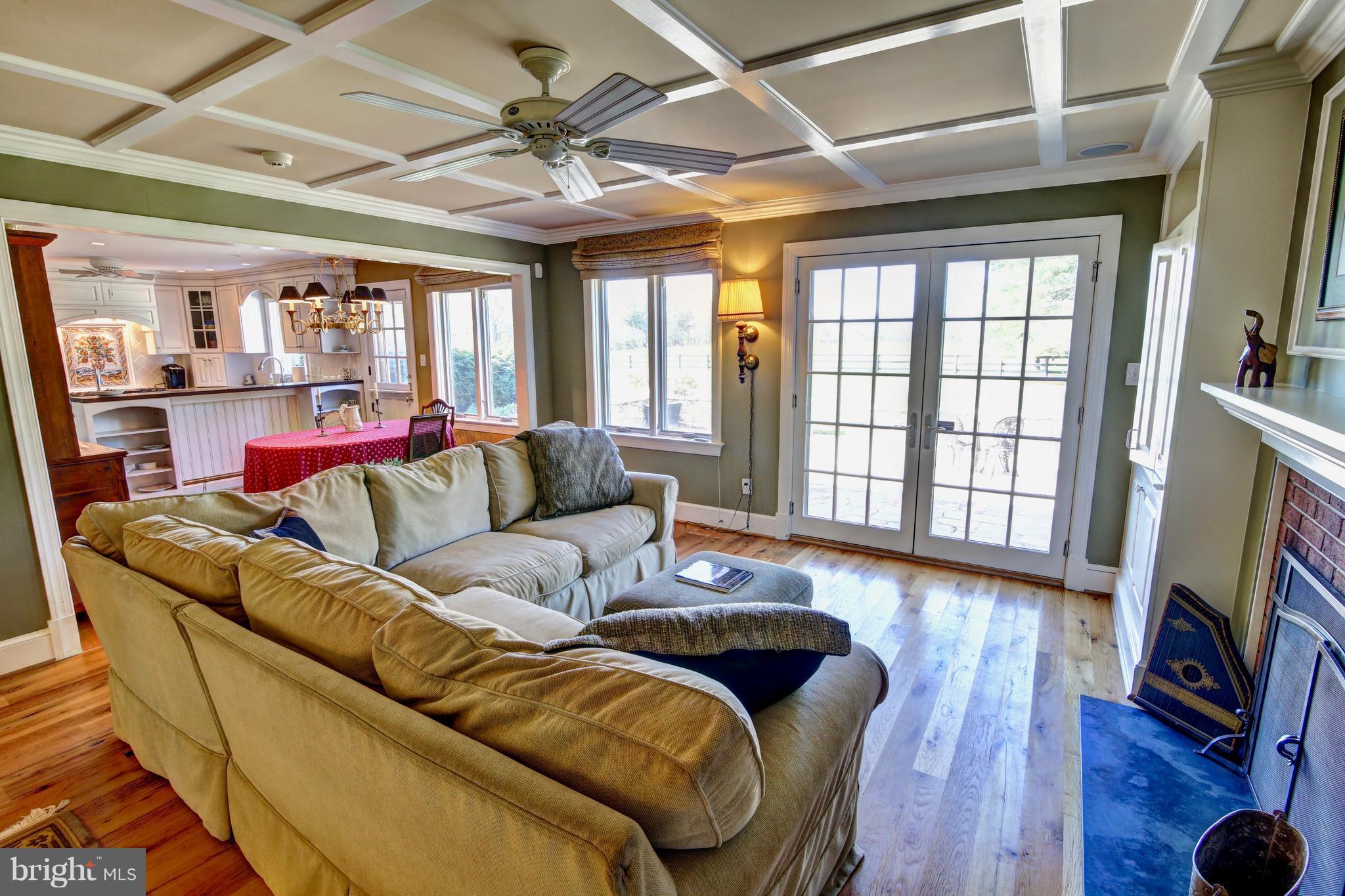 21257 St Louis Road Middleburg, VA 20117 - Photo 10 of 30 Family Room - FP & Cofferred Ceiling