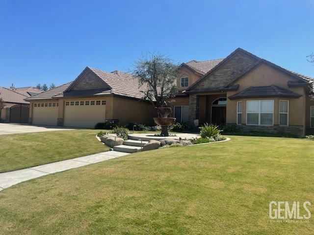 Undisclosed Address Bakersfield, CA 93314 - Photo 2 of 60 a front view of a house with swimming pool having outdoor seating