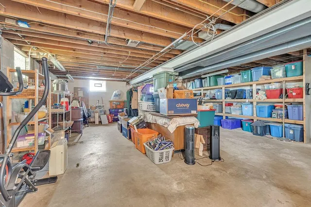 a view of a chairs in a room