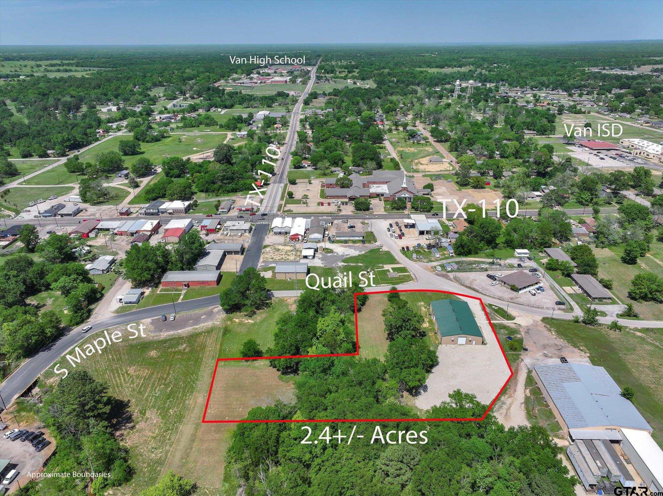 300 Quail Street Van, TX 75790 - Photo 3 of 19 an aerial view of a city with lots of residential buildings