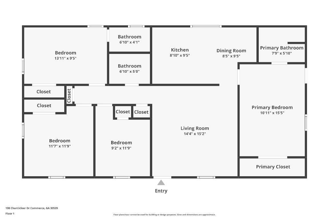 198 Chanticleer Road Commerce, GA 30529 - Photo 41 of 41 Floor Plan