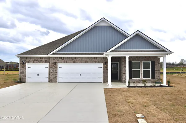 front view of a house with a garage