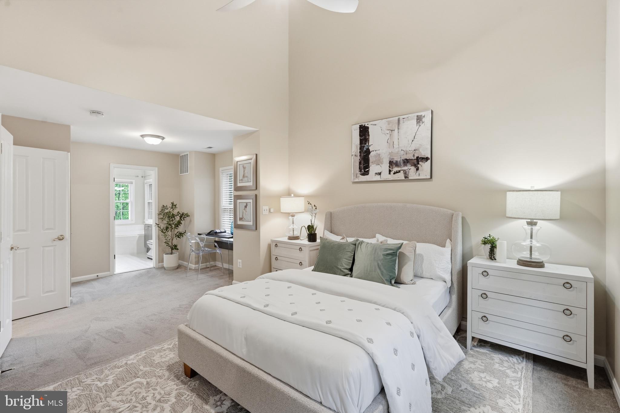 4662 West Braddock Road Alexandria, VA 22311 - Photo 21 of 42 Primary Bedroom Suite with Vaulted Ceilings