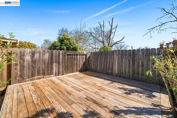 a view of a backyard with a garden