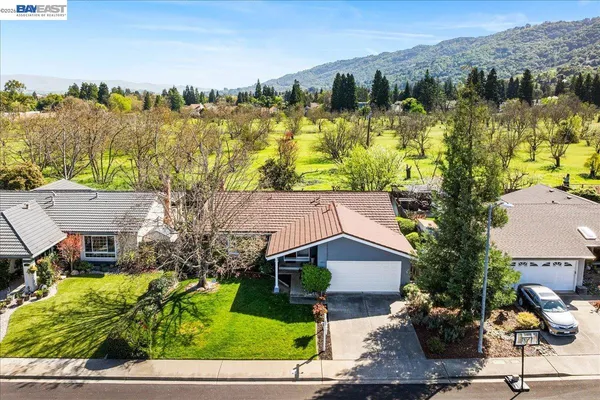 a front view of house with yard