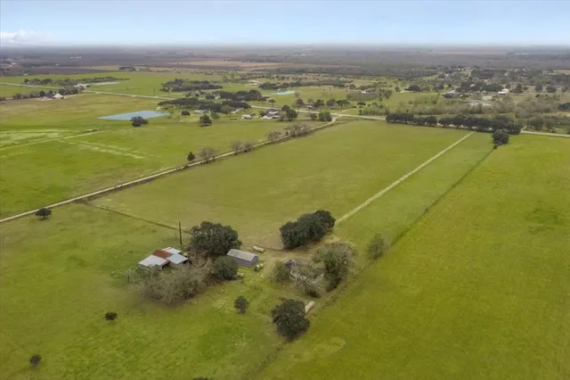 a view of an ocean and city
