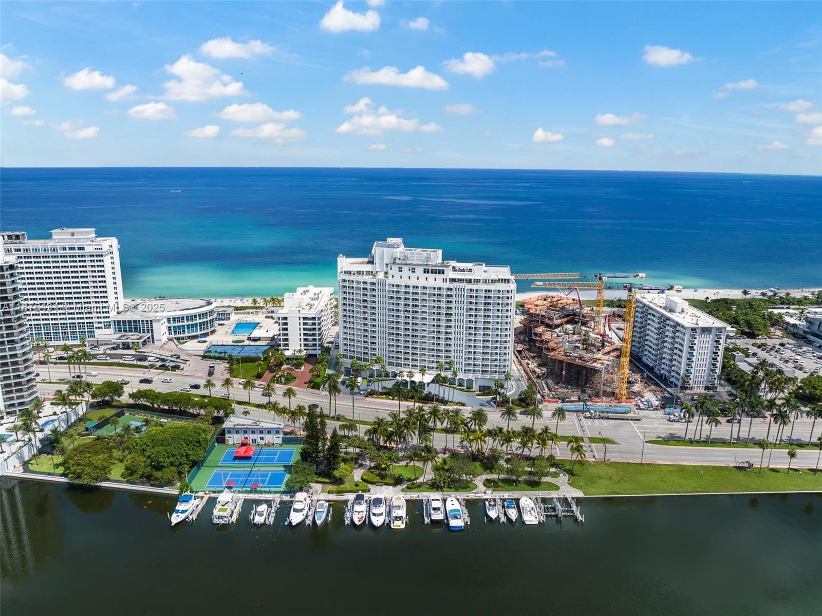 5401 Collins Avenue, Unit 1231 Miami Beach, FL 33140 - Photo 3 of 43 a view of swimming pool with outdoor seating and city view