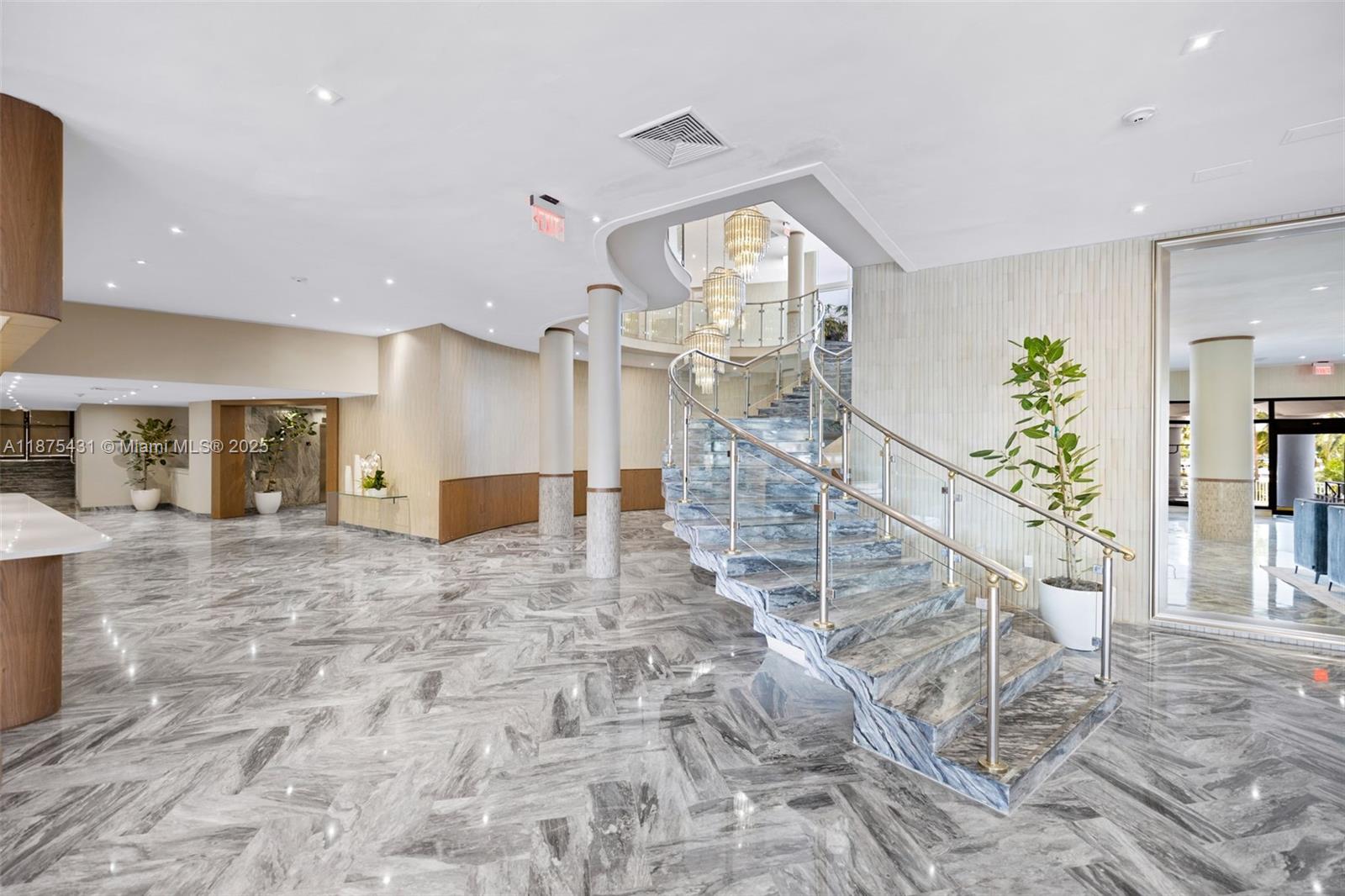 5401 Collins Avenue, Unit 1231 Miami Beach, FL 33140 - Photo 41 of 43 a view of entryway and hall with wooden floor