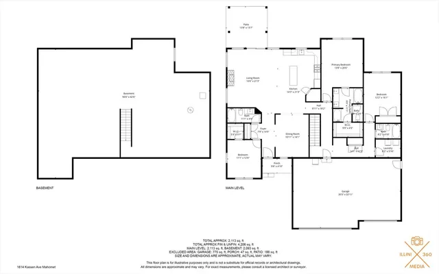 $497,000 | 1614 Kassen Avenue, Mahomet, IL 61853