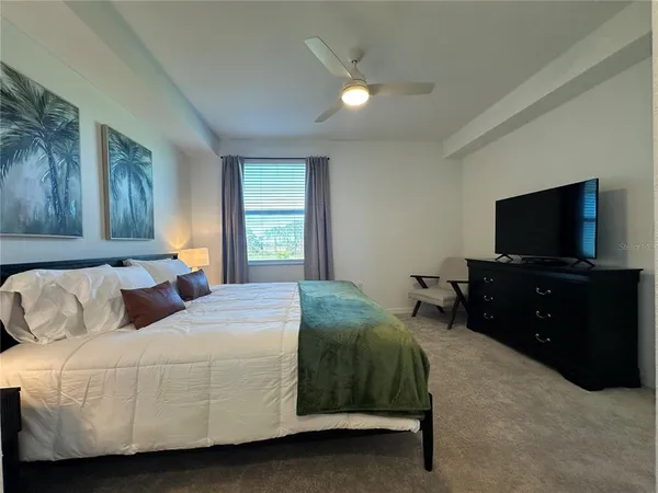 a view of a hallway view with wooden floor