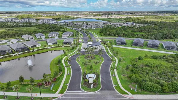 a view of swimming pool from a balcony