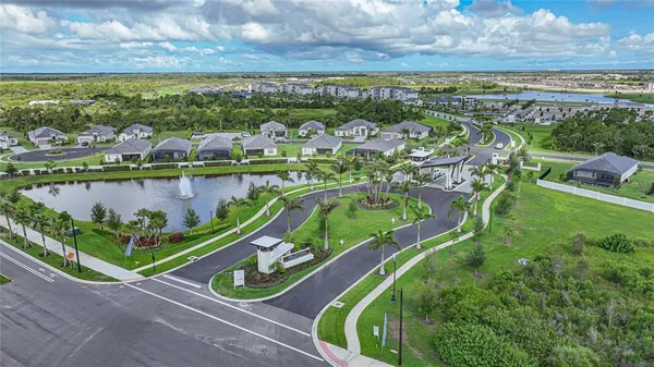 front view of a building with a street