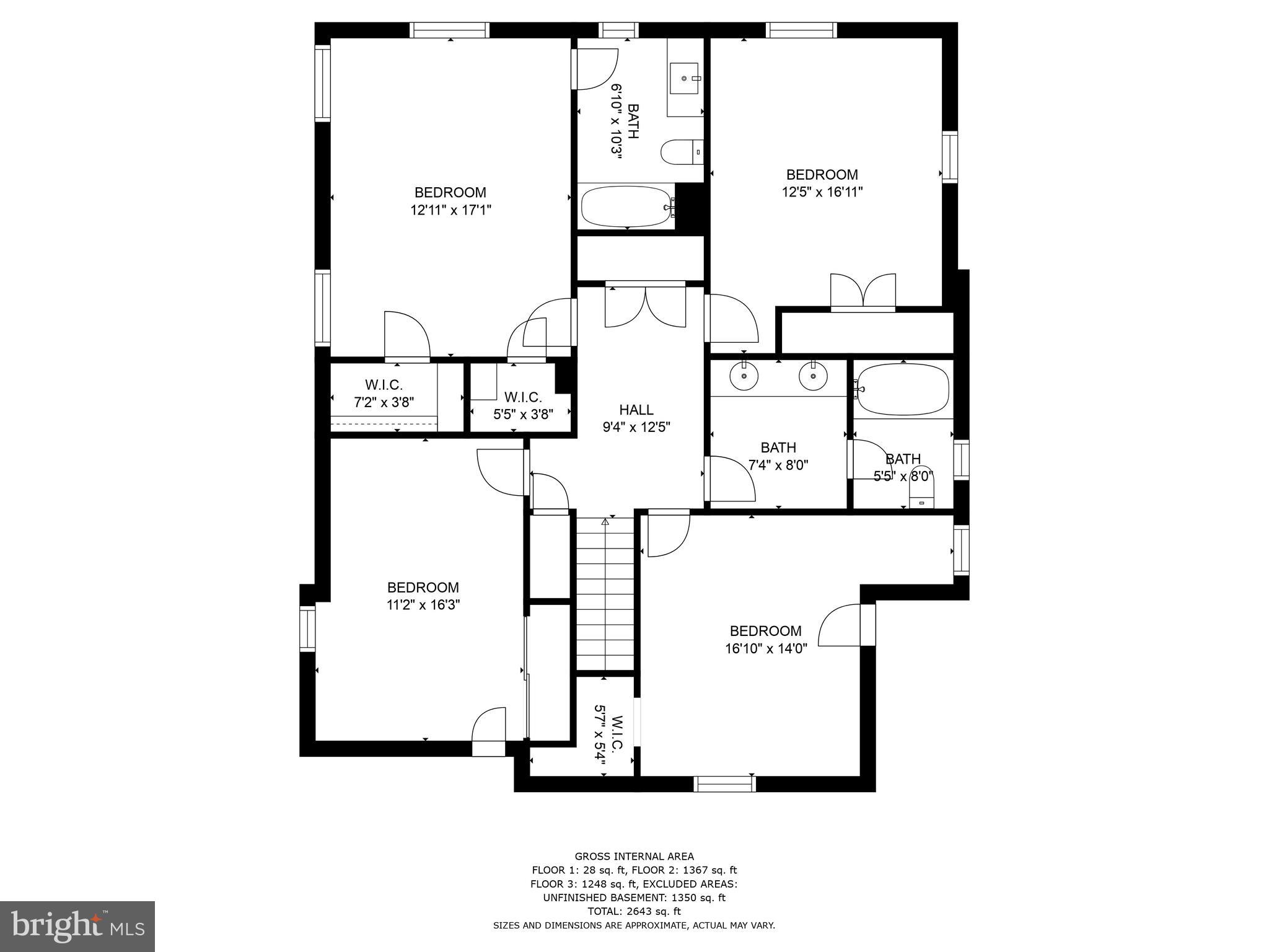 1459 Goodyear Road Gardners, PA 17324 - Photo 36 of 39 2nd floor and room dimensions