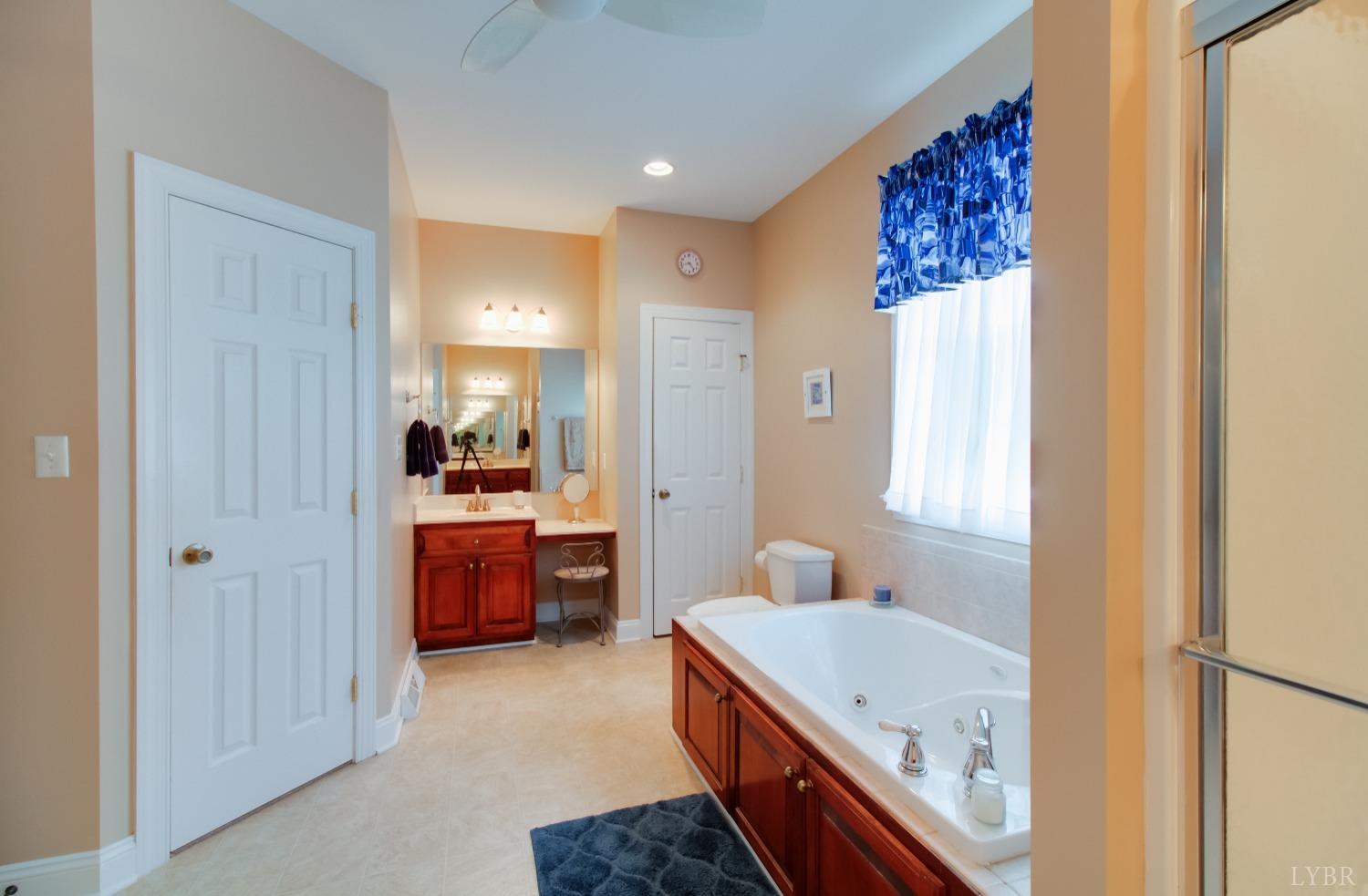 1228 Doyles Run Forest, VA 24551 - Photo 21 of 87 a bathroom with a granite countertop sink mirror vanity and bathtub