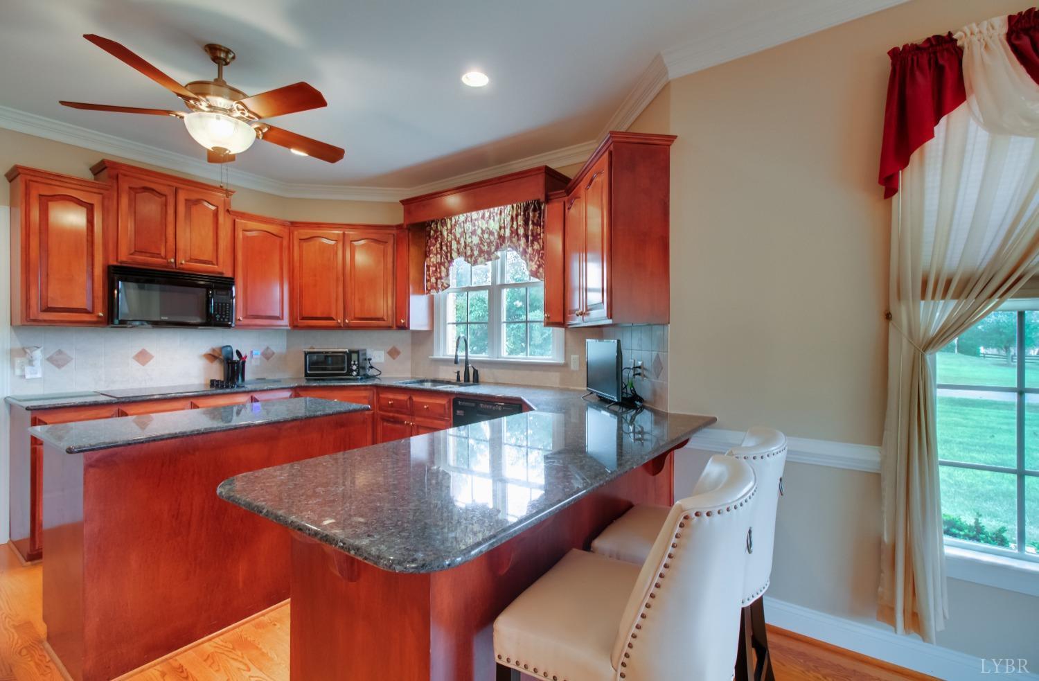 1228 Doyles Run Forest, VA 24551 - Photo 38 of 87 a kitchen with stainless steel appliances granite countertop a sink window and cabinets