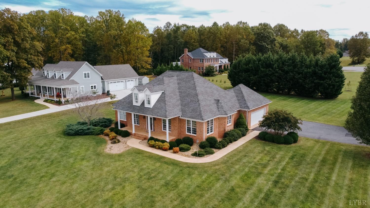 1228 Doyles Run Forest, VA 24551 - Photo 76 of 87 an aerial view of a house with garden space and street view