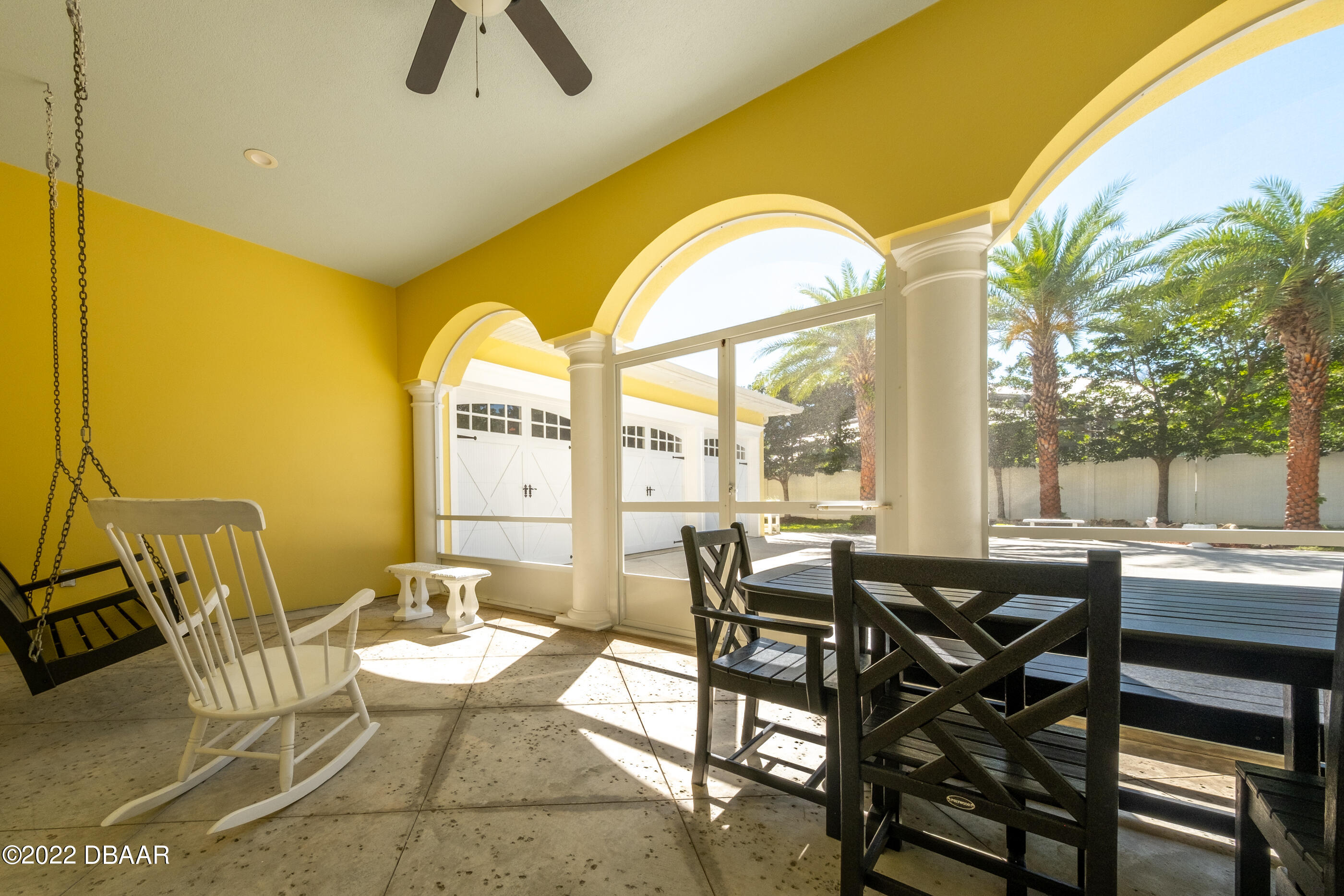 1212 South Riverside Drive New Smyrna Beach, FL 32168 - Photo 47 of 49 a view of a dining room with furniture window and outside view