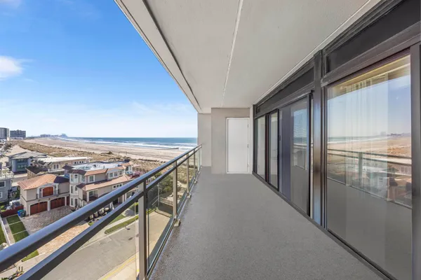 a view of a balcony
