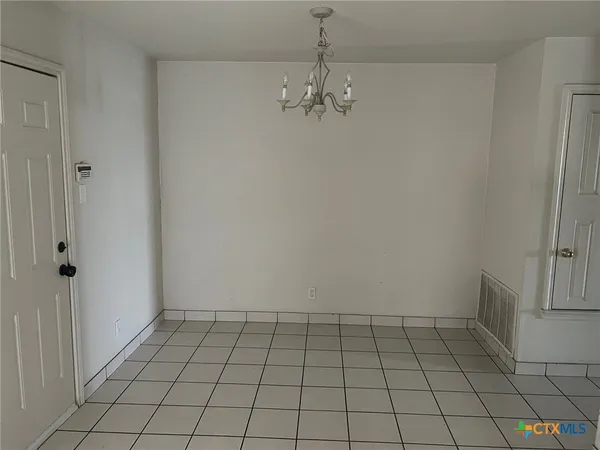 a view of an empty room