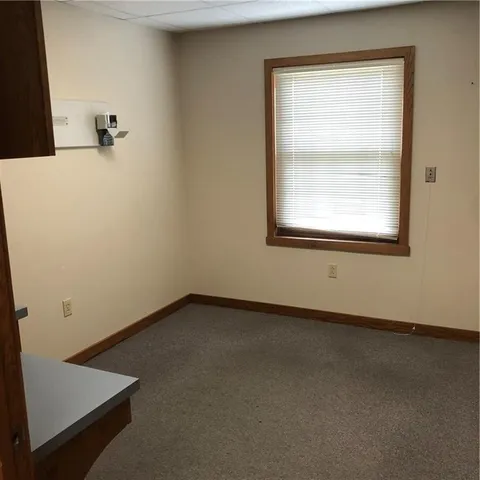 a view of hallway with a hallway