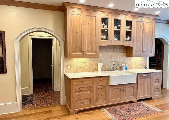 520 East Landing Ridge Circle Jefferson, NC 28640 - Photo 11 of 50 a kitchen with a sink and cabinets