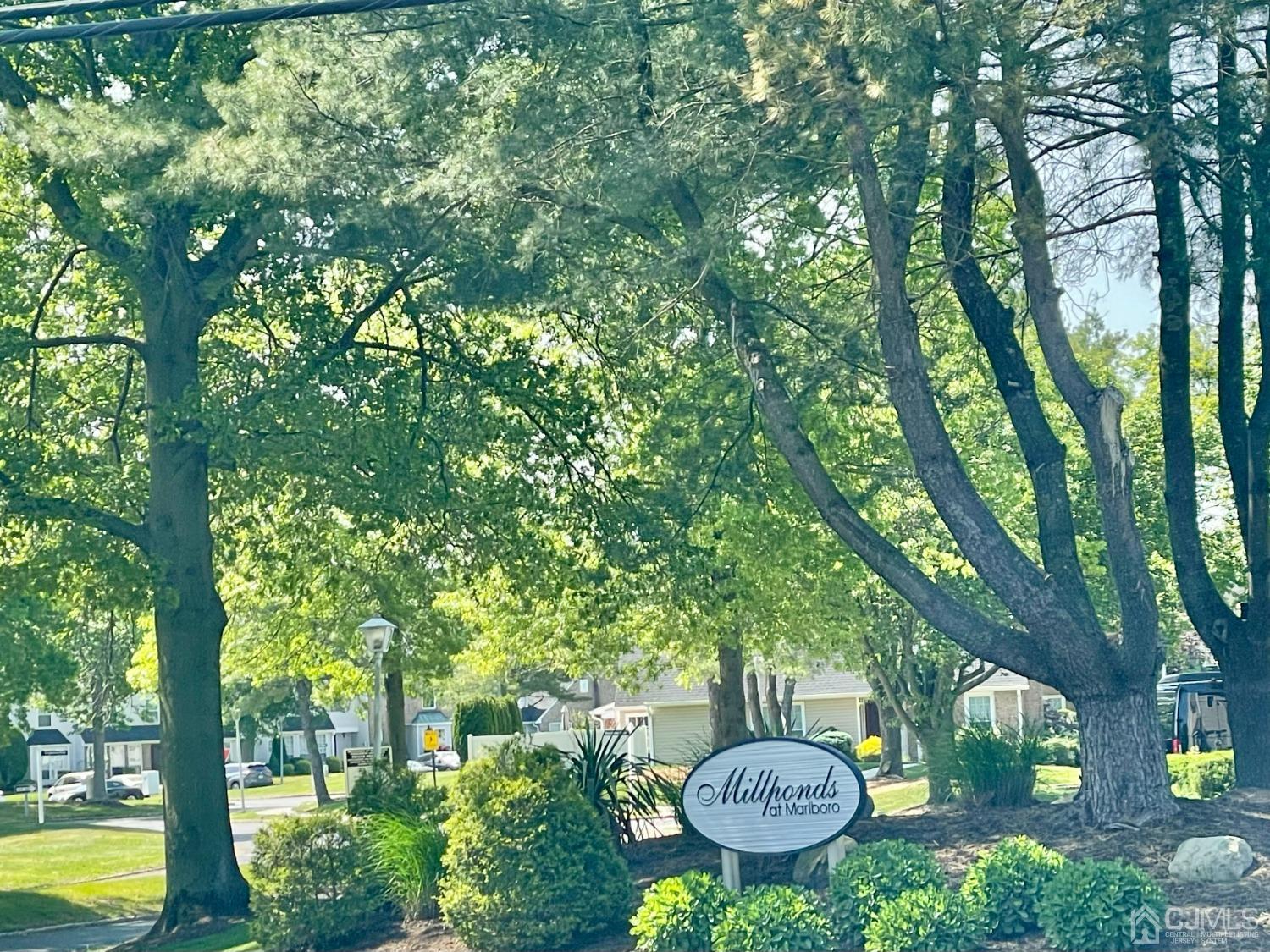333 Devon Place Morganville, NJ 07751 - Photo 16 of 17 a view of a garden with large trees