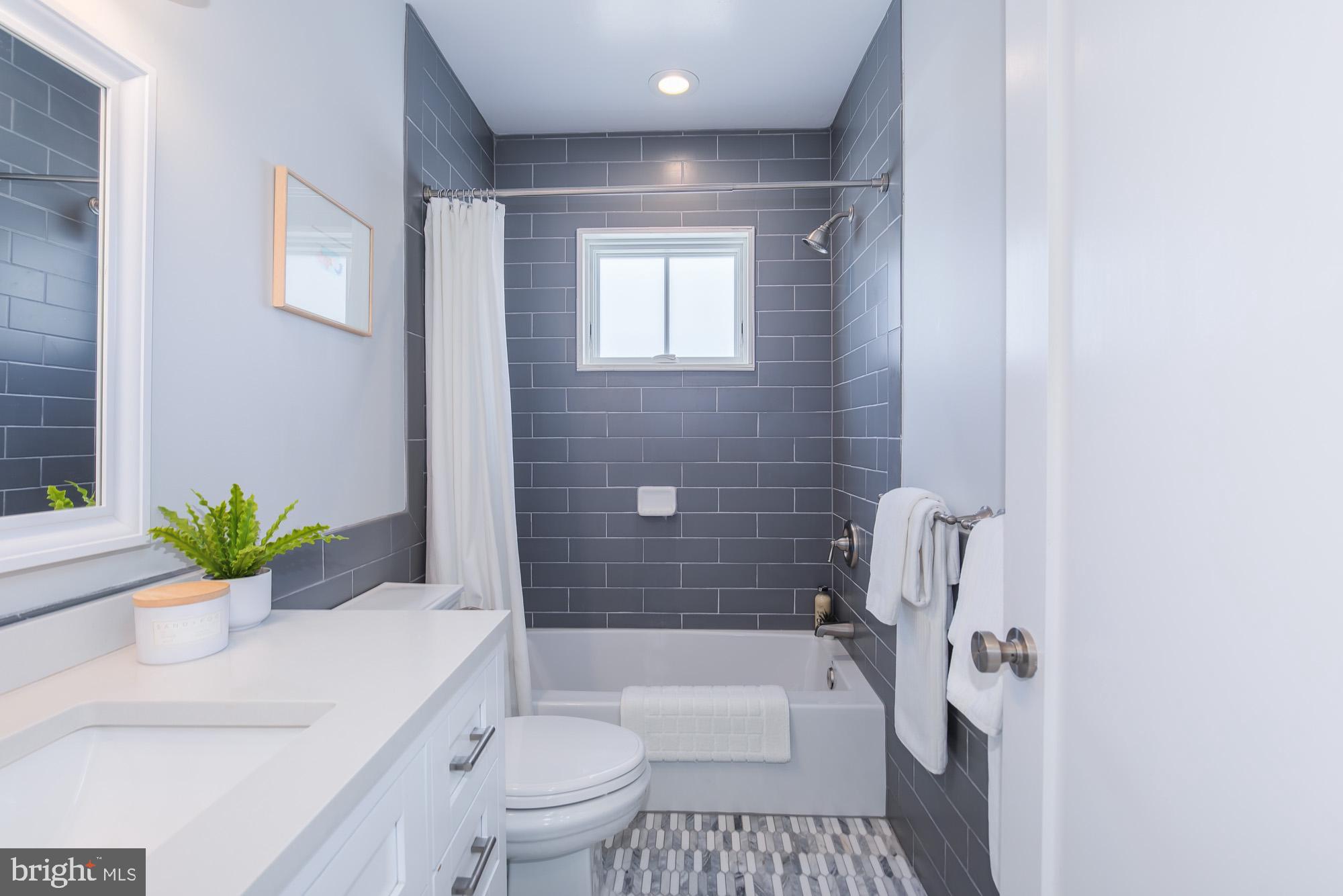 420 4th Street Southeast Washington, DC 20003 - Photo 30 of 31 a bathroom with a sink a toilet a tub and shower
