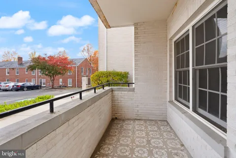 a view of balcony with city view