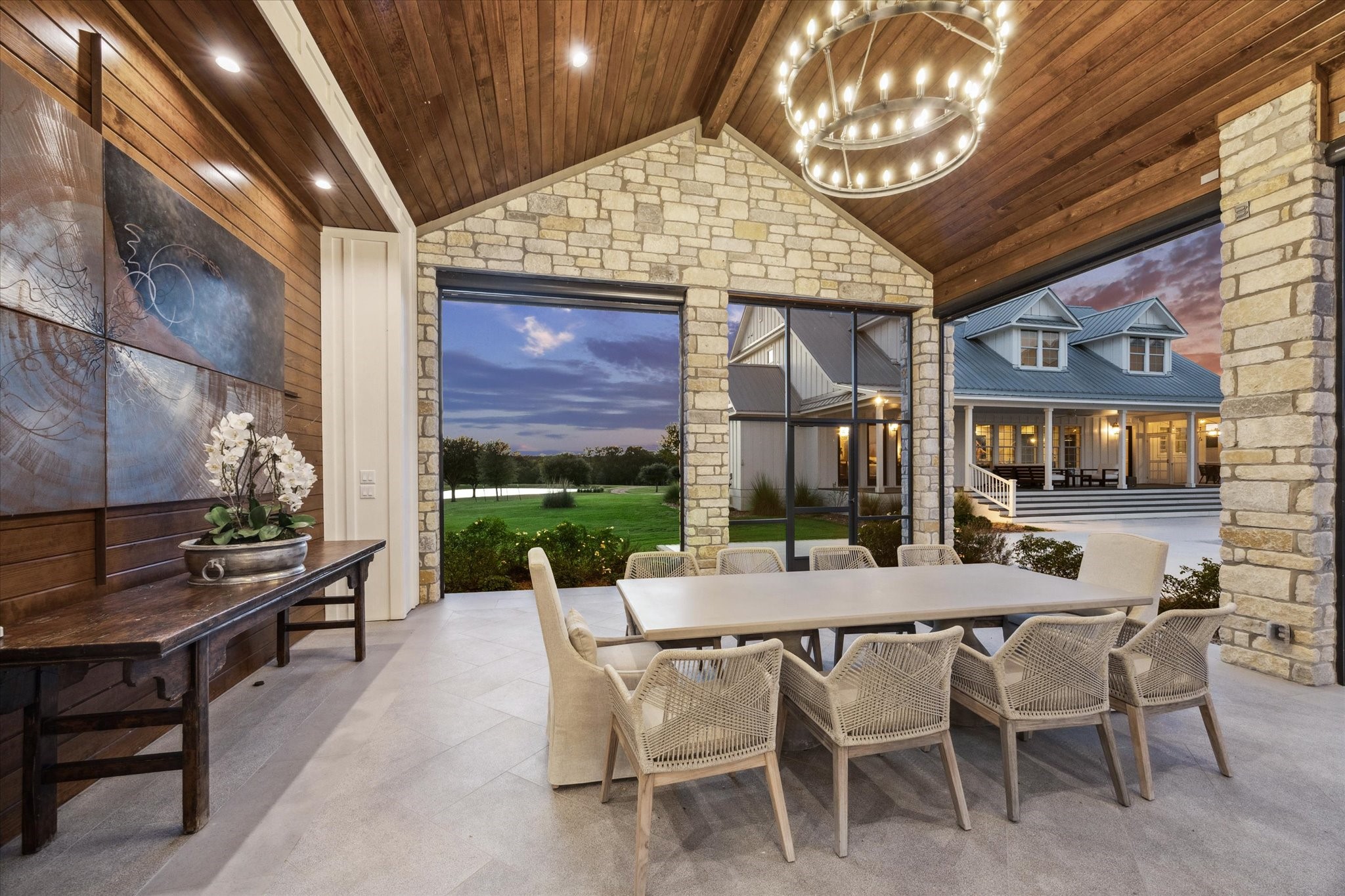 8611 Halamicek Loop Fayetteville, TX 78940 - Photo 27 of 41 a view of a patio with a table and chairs