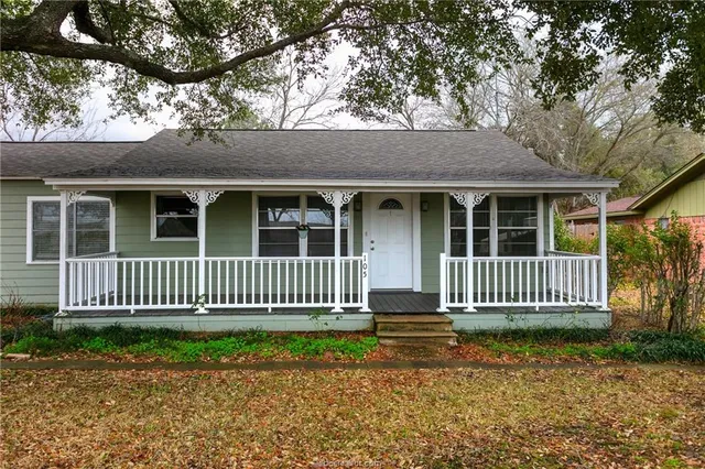 a front view of a house