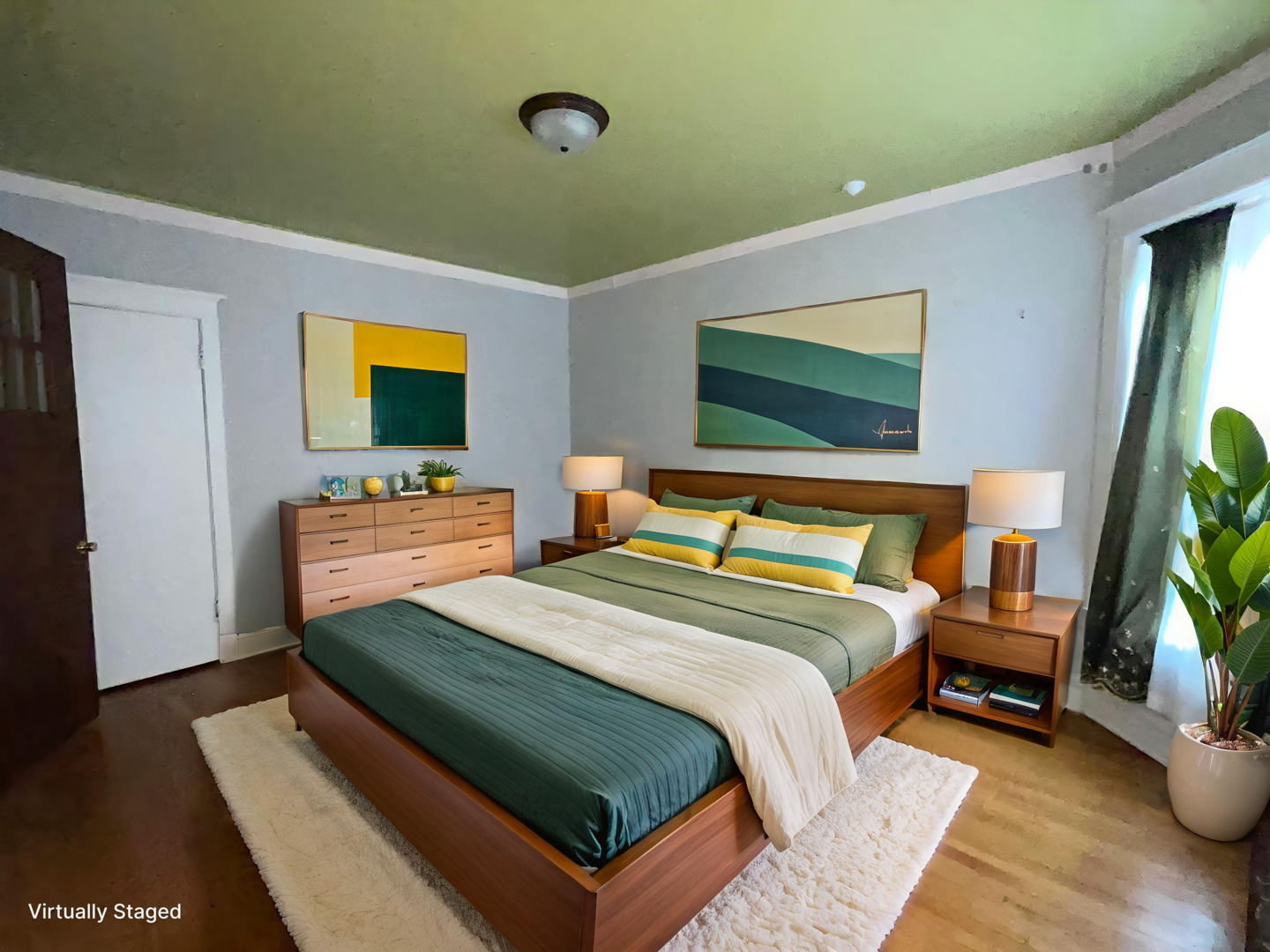 5488 South Everett Avenue, Unit 2 Chicago, IL 60615 - Photo 26 of 29 a bedroom with bed and a flat screen tv