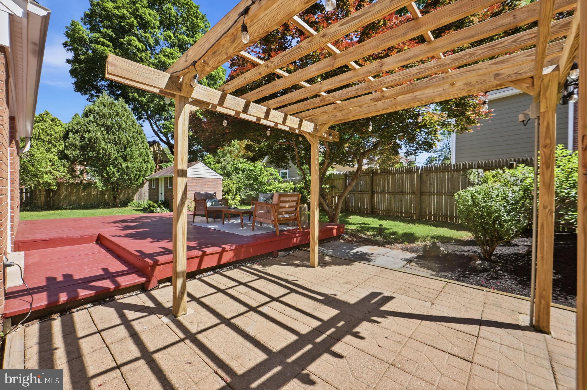 8008 Inspection House Road Potomac, MD 20854 - Photo 39 of 43 Charming backyard retreat with pergola.
