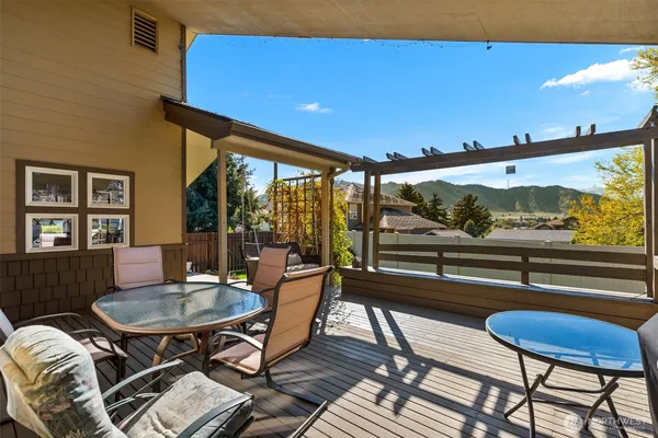 a outdoor space with furniture