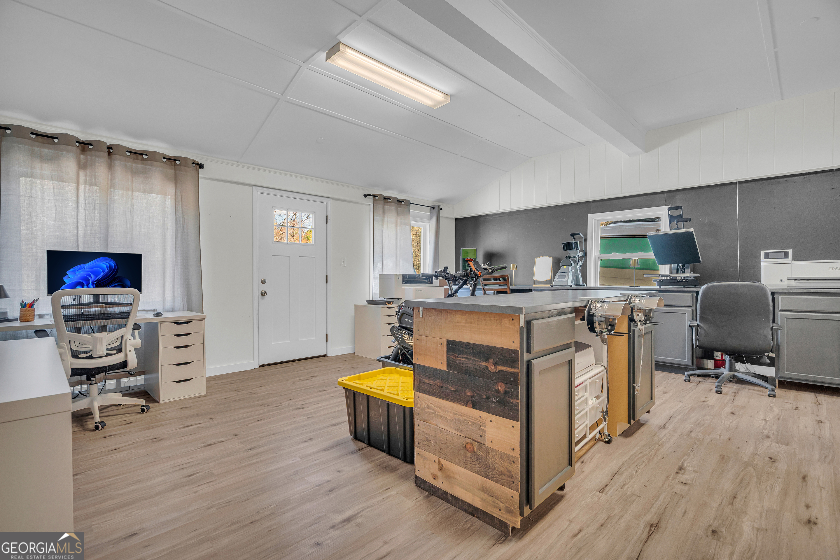 156 White Pine Road Toccoa, GA 30577 - Photo 28 of 57 a living room with furniture and a flat screen tv