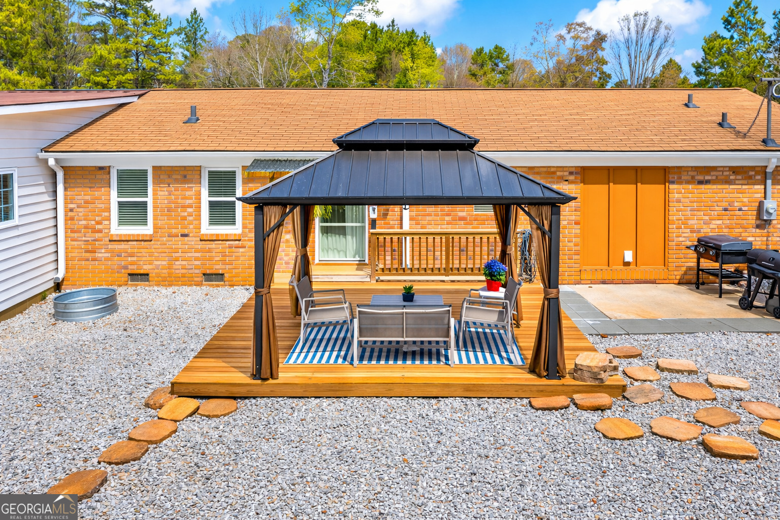 156 White Pine Road Toccoa, GA 30577 - Photo 44 of 57 a view of swimming pool with an outdoor seating