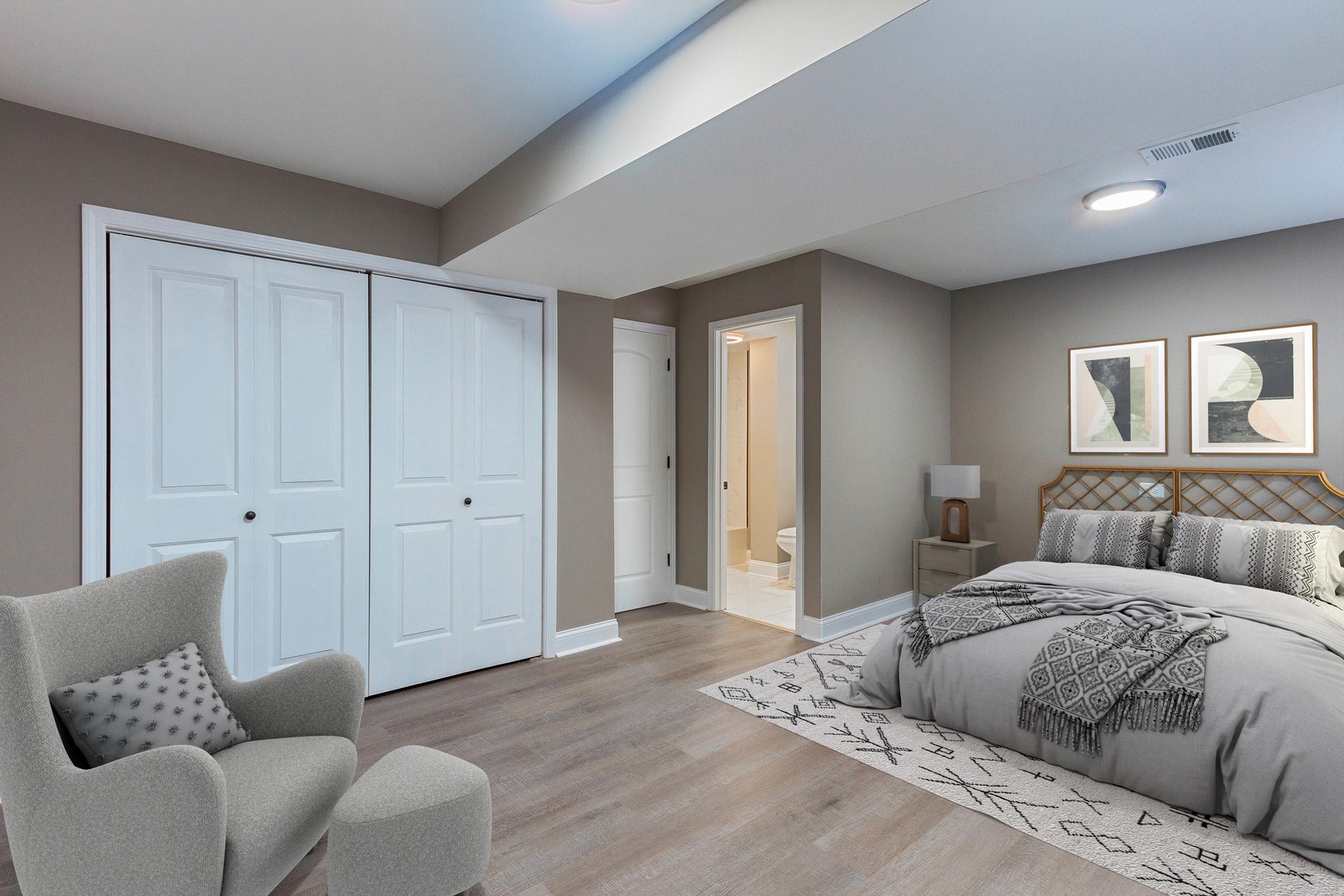 10002 South Normal Avenue Chicago, IL 60628 - Photo 8 of 29 a bedroom with a bed and a couch