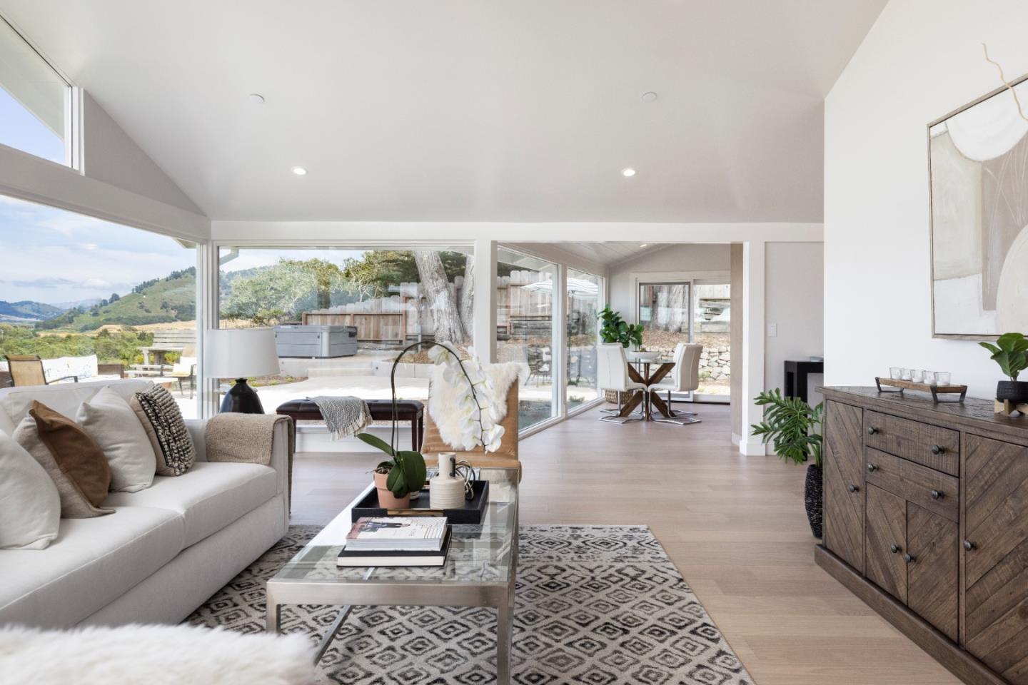 2765 Ribera Road Carmel, CA 93923 - Photo 7 of 37 a living room with furniture and a large window