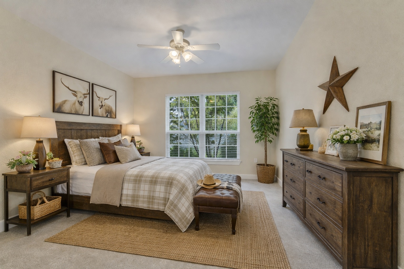 603 Rio Grande Loop Georgetown, TX 78633 - Photo 19 of 27 Bedroom with light carpet and a ceiling fan
