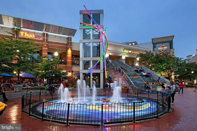 a view of water fountain in the balcony