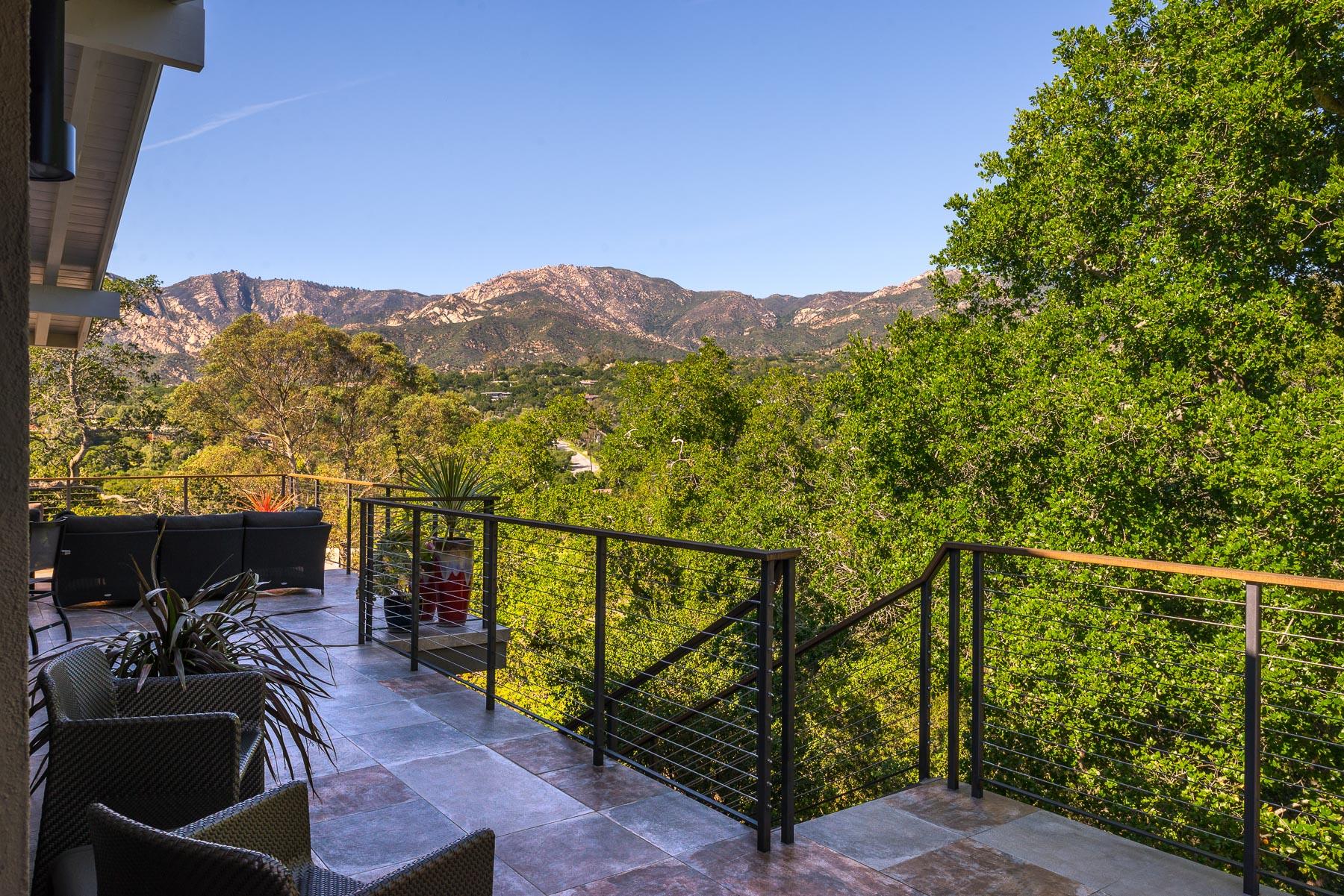 1702 Hillcrest Road Santa Barbara, CA 93103 - Photo 11 of 27 a view of a chairs and table in the balcony