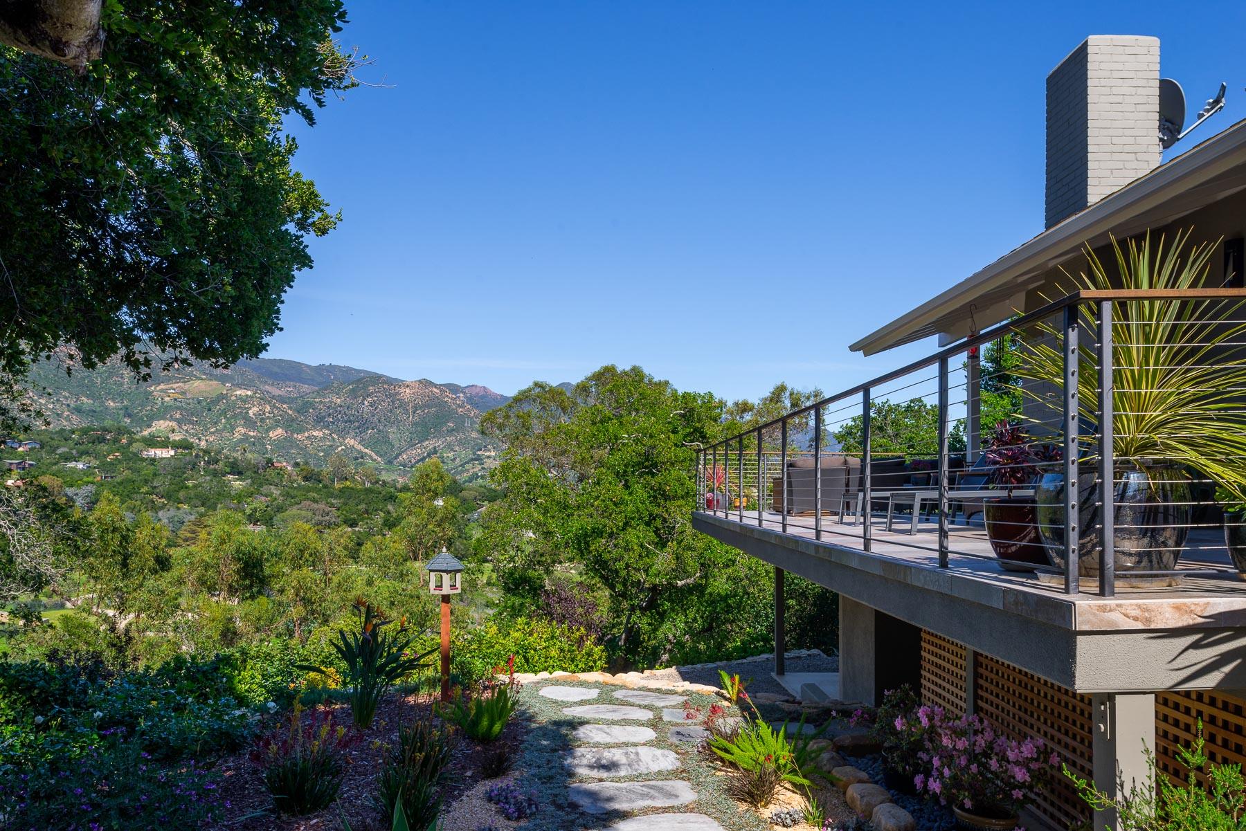 1702 Hillcrest Road Santa Barbara, CA 93103 - Photo 20 of 27 a view of a balcony with a tree