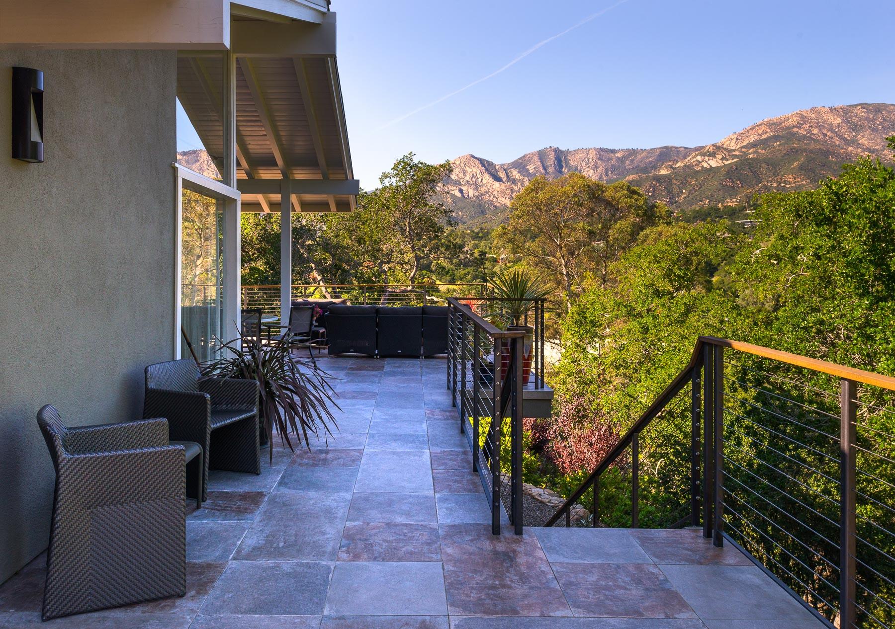 1702 Hillcrest Road Santa Barbara, CA 93103 - Photo 10 of 27 a view of a chairs and table in the patio