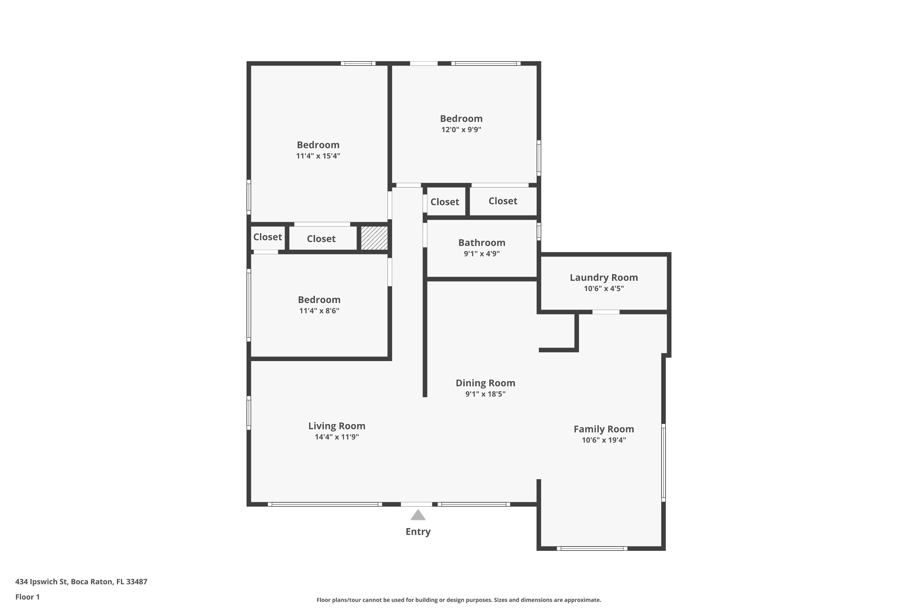 434 Ipswich Street Boca Raton, FL 33487 - Photo 23 of 23 Floor Plan