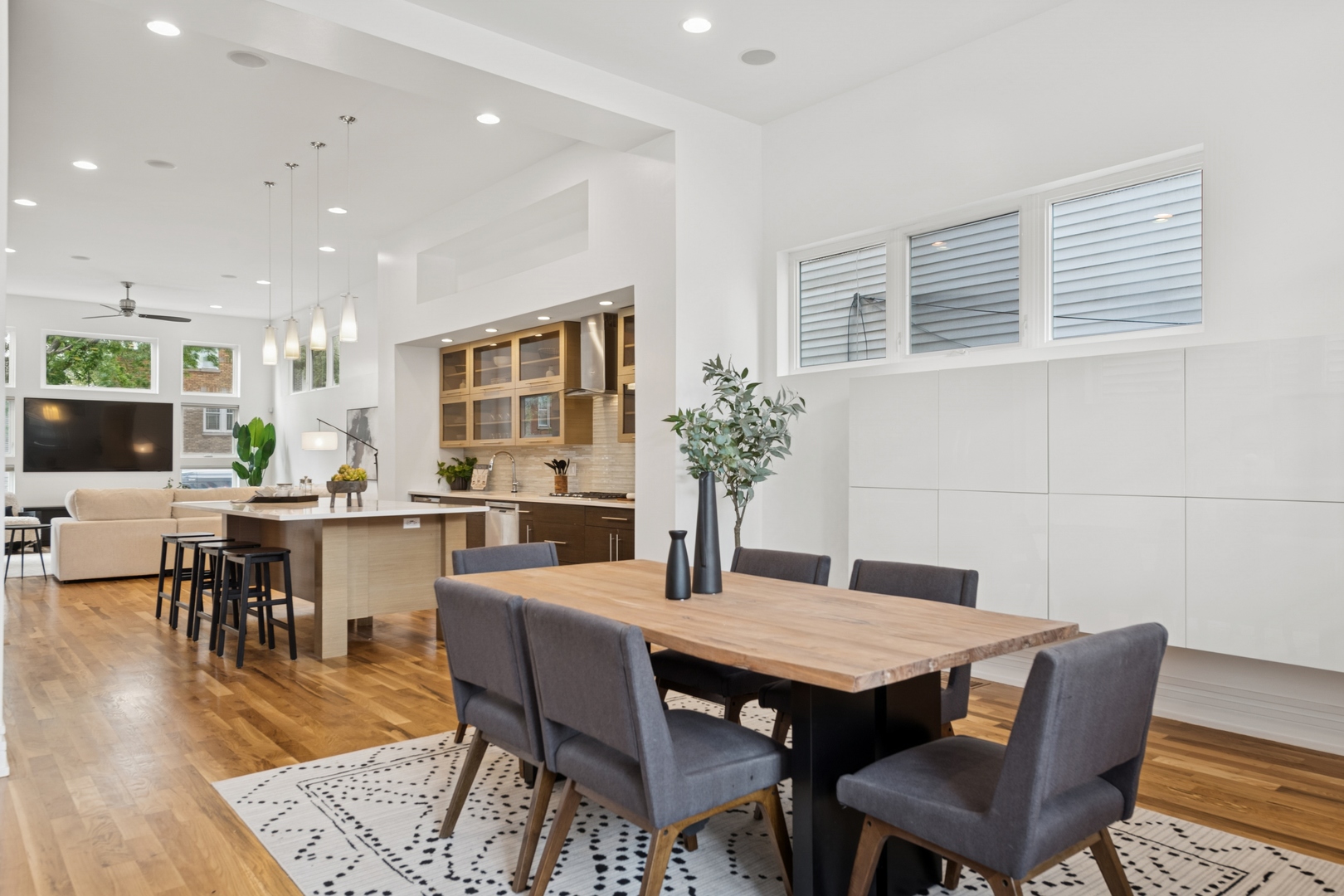 2113 West Huron Street Chicago, IL 60612 - Photo 13 of 49 a dining room with furniture window and wooden floor