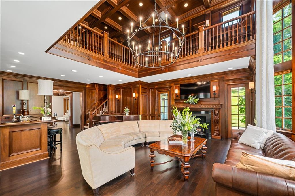 641 Hidden Meadows Lane Ligonier, PA 15658 - Photo 5 of 24 a living room with fireplace furniture and a large window