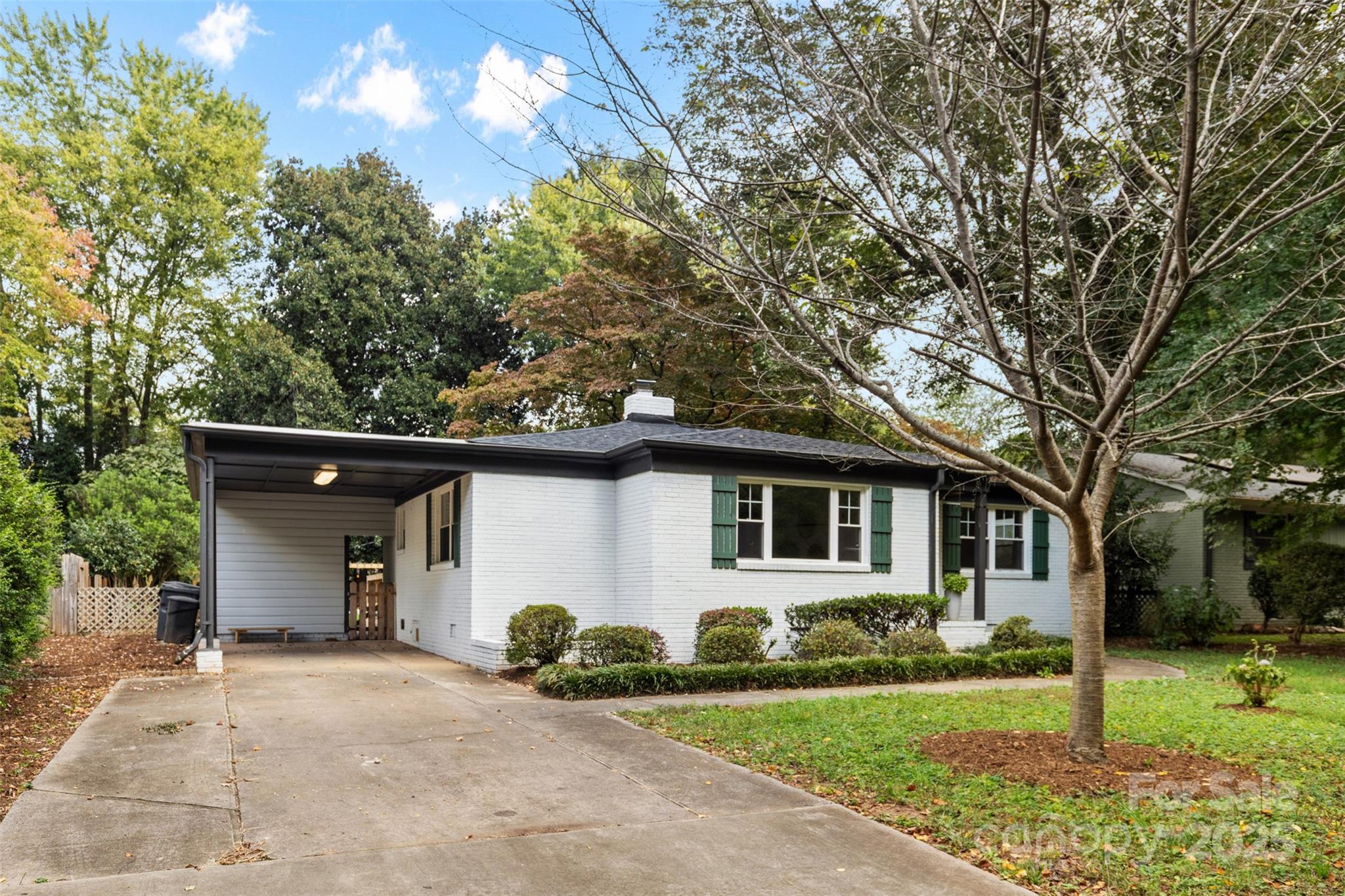 917 Scaleybark Road Charlotte, NC 28209 - Photo 2 of 42 a view of a white house with a yard and large tree