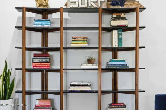 a front view of a house with patio