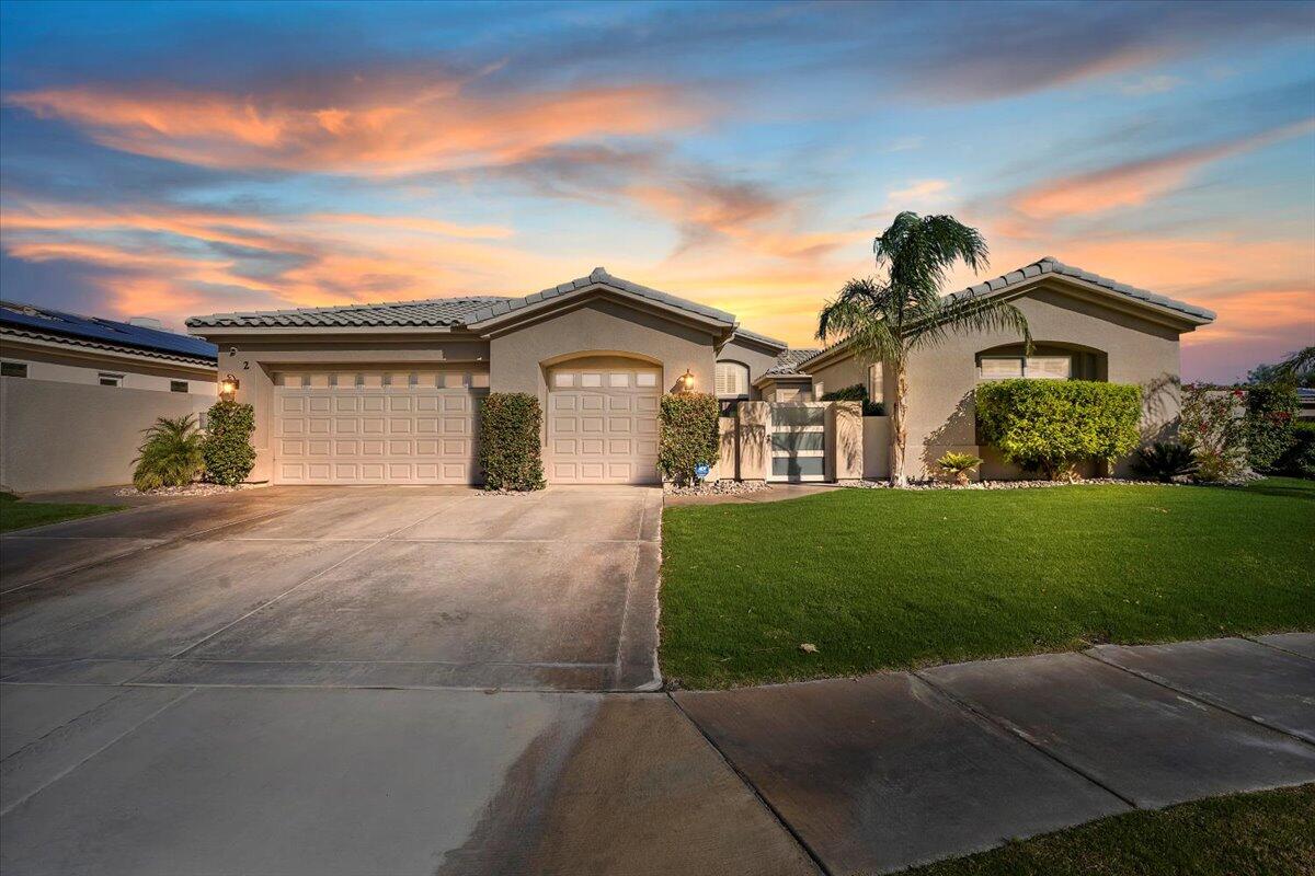 2 Thatcher Court Rancho Mirage, CA 92270 - Photo 6 of 60 02-Front of Home at Twilight