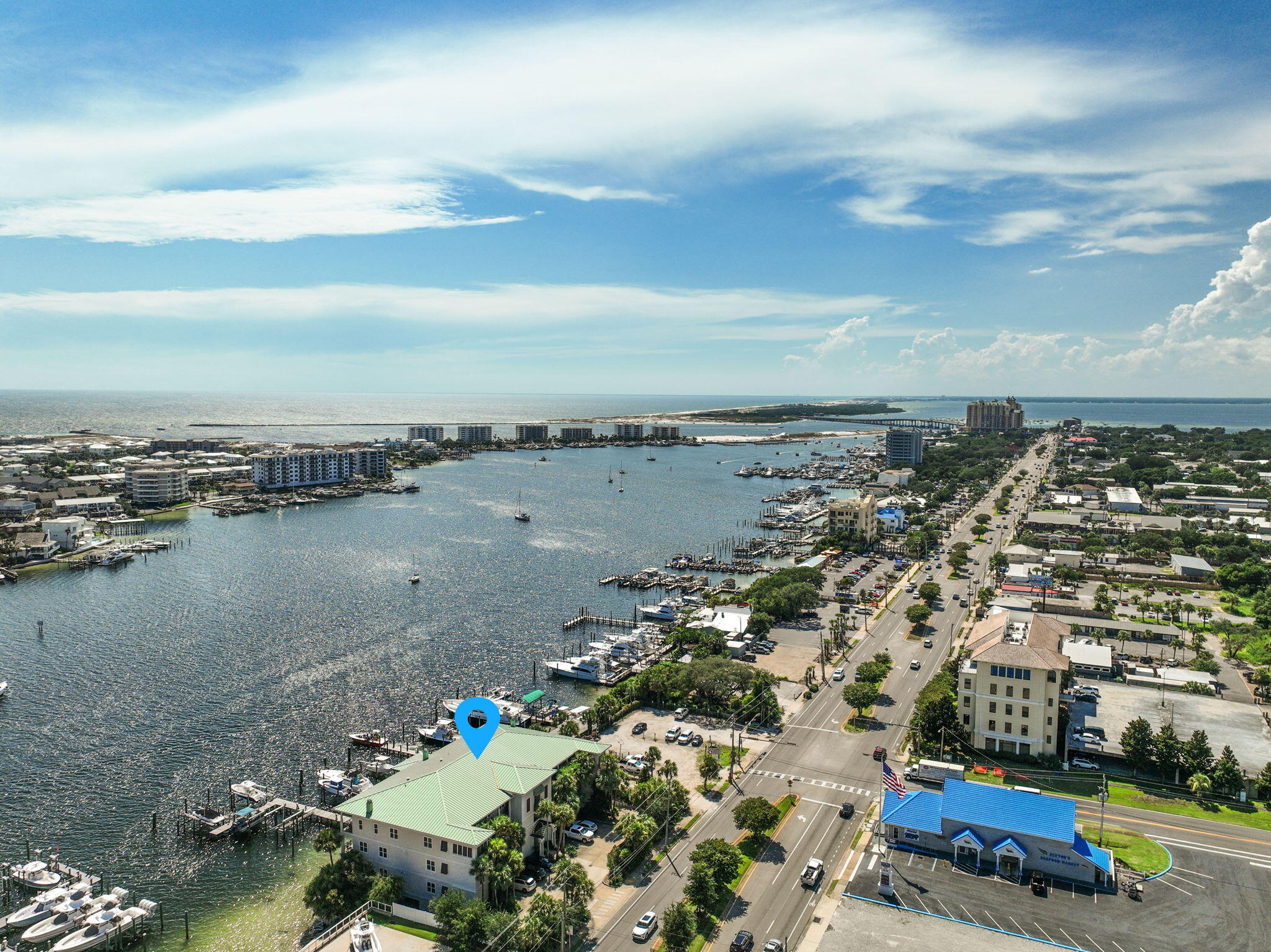 602 Harbor Boulevard, Unit 103 Destin, FL 32541 - Photo 45 of 47 an aerial view of a city