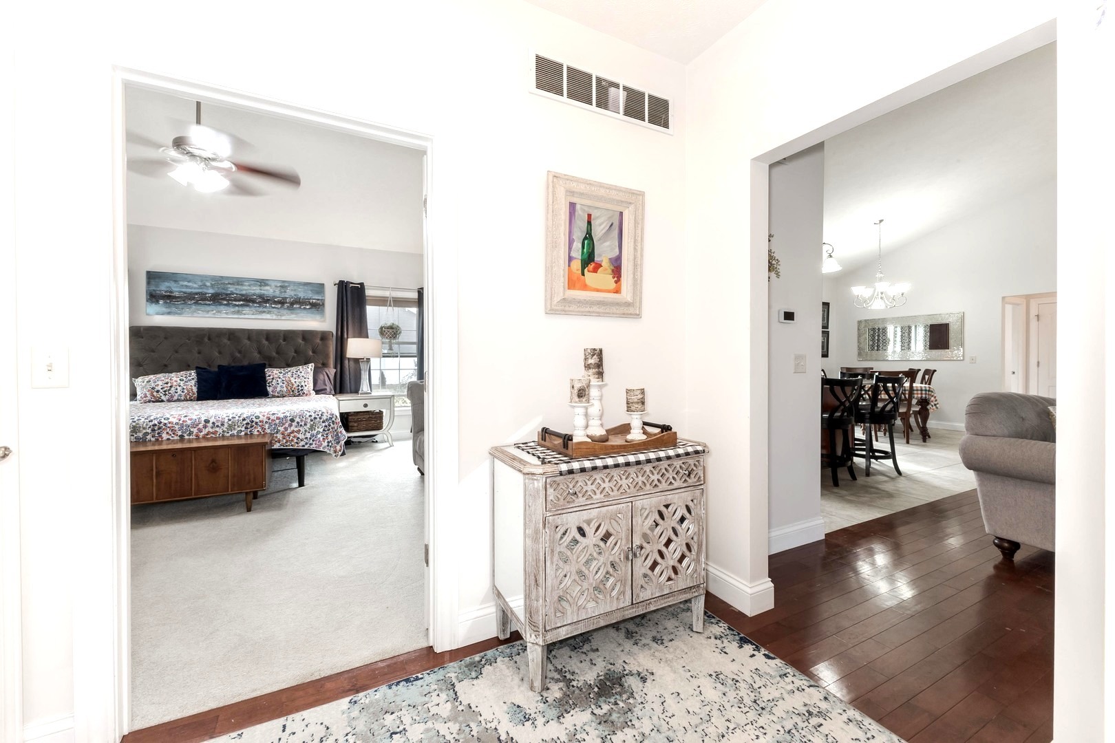 36 Lone Oak Court Bloomington, IL 61705 - Photo 20 of 63 a living room with furniture and a wooden floor
